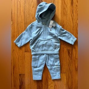 GAP baby half zip sweat set